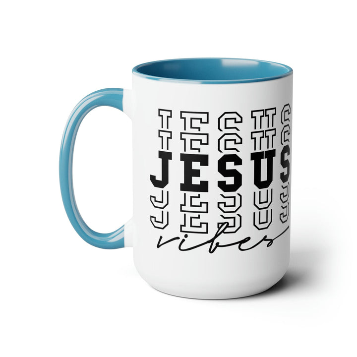 Accent Ceramic Coffee Mug 15oz - Jesus Vibes - Decorative | Ceramic Mugs | 15oz