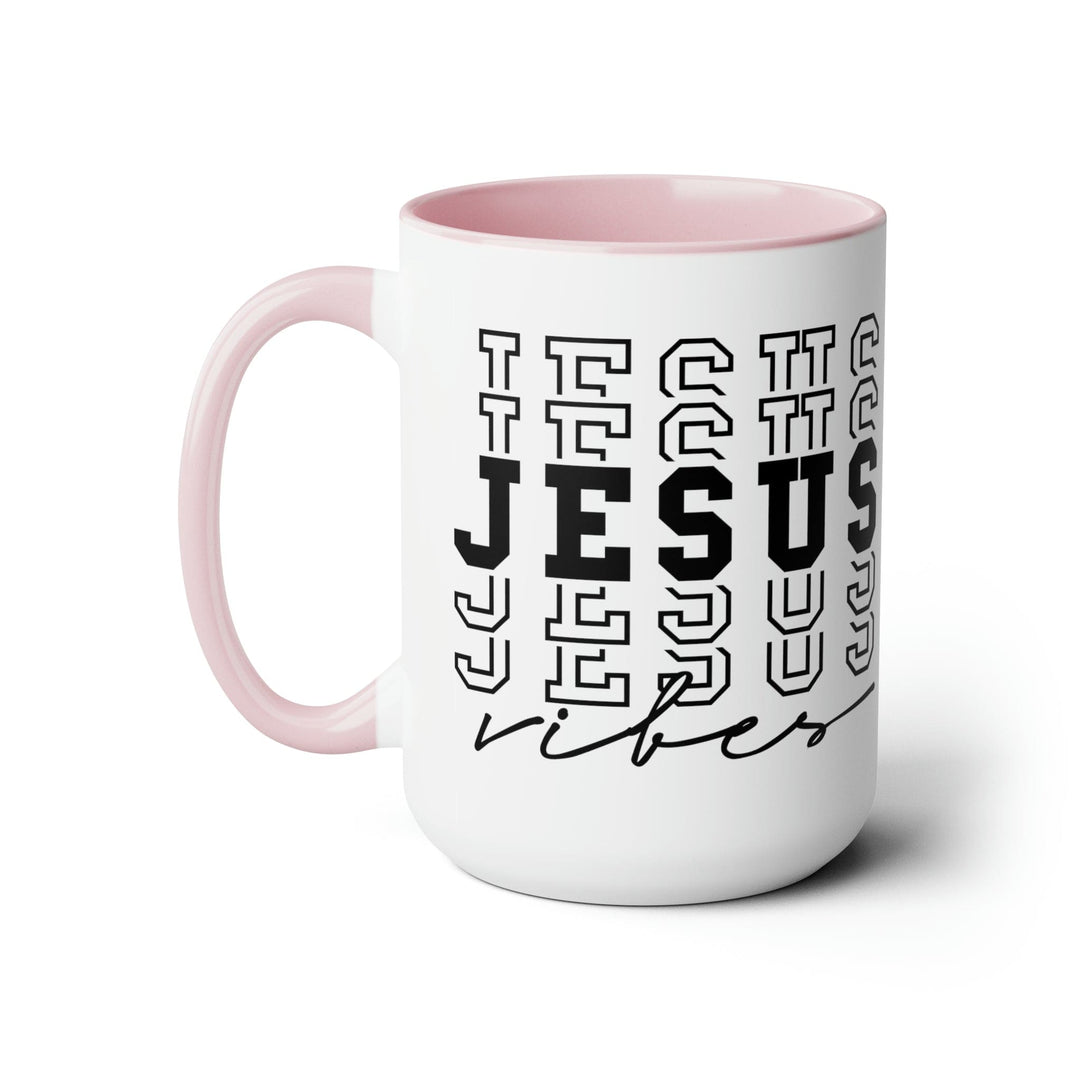 Accent Ceramic Coffee Mug 15oz - Jesus Vibes - Decorative | Ceramic Mugs | 15oz