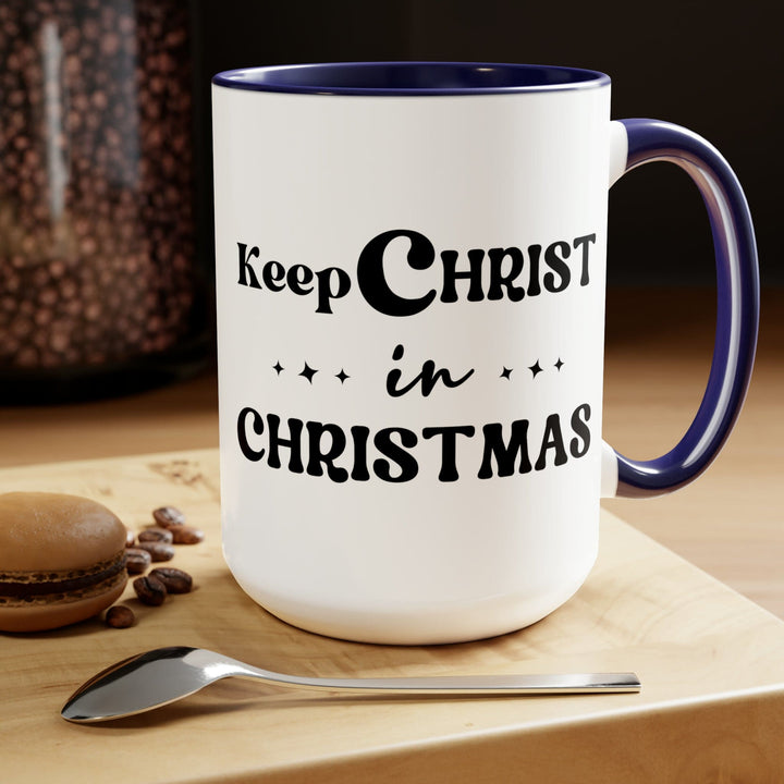 Accent Ceramic Coffee Mug 15oz - Keep Christ in Christmas Christian Holiday