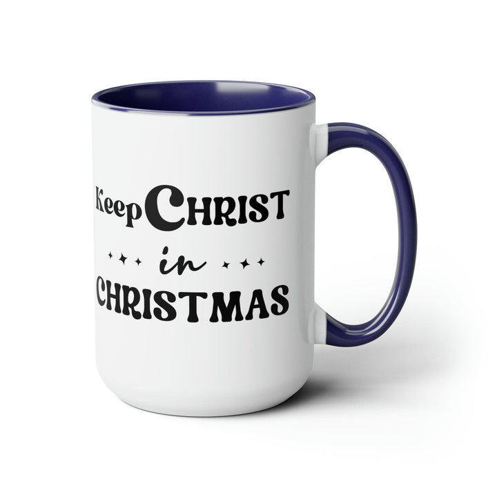 Accent Ceramic Coffee Mug 15oz - Keep Christ in Christmas Christian Holiday