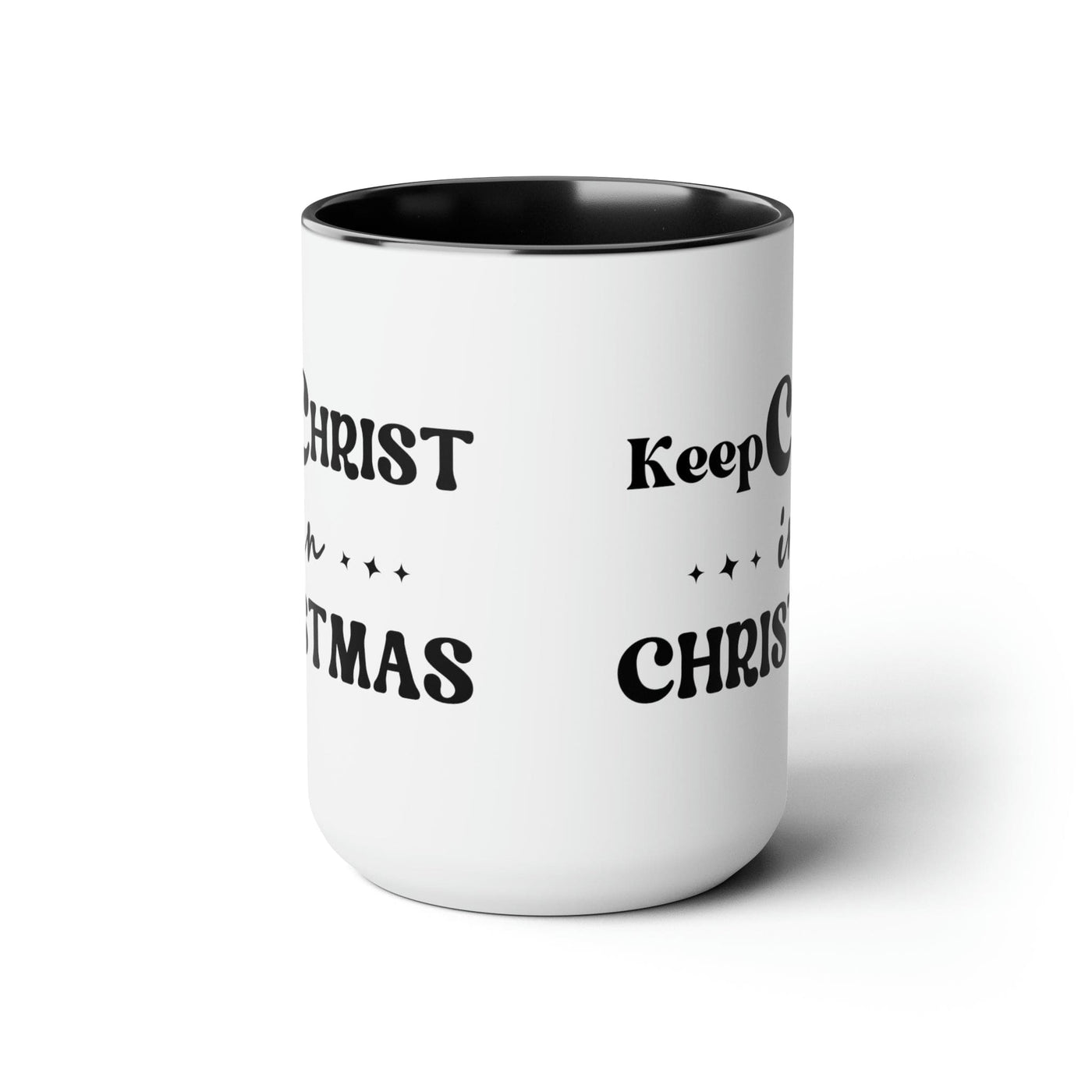 Accent Ceramic Coffee Mug 15oz - Keep Christ In Christmas Christian Holiday -
