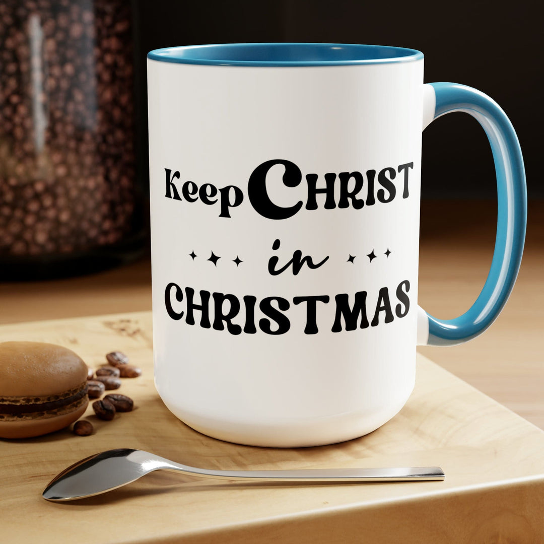 Accent Ceramic Coffee Mug 15oz - Keep Christ in Christmas Christian Holiday