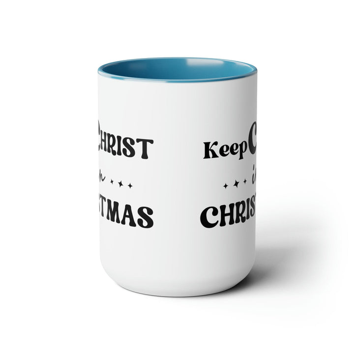 Accent Ceramic Coffee Mug 15oz - Keep Christ in Christmas Christian Holiday