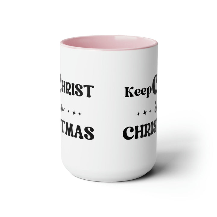 Accent Ceramic Coffee Mug 15oz - Keep Christ in Christmas Christian Holiday