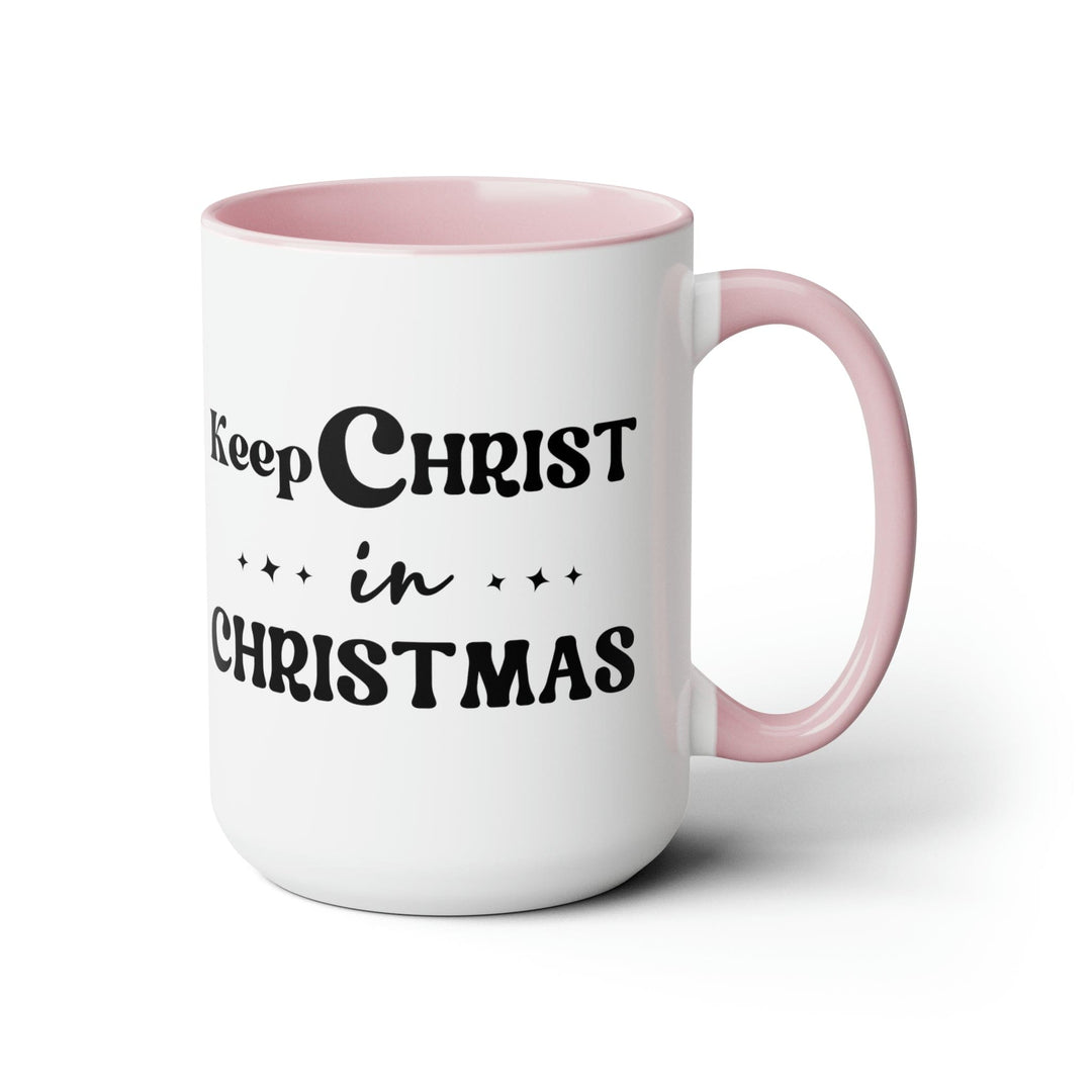 Accent Ceramic Coffee Mug 15oz - Keep Christ in Christmas Christian Holiday