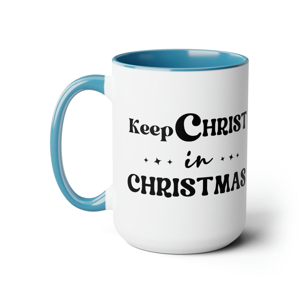 Accent Ceramic Coffee Mug 15oz - Keep Christ in Christmas Christian Holiday