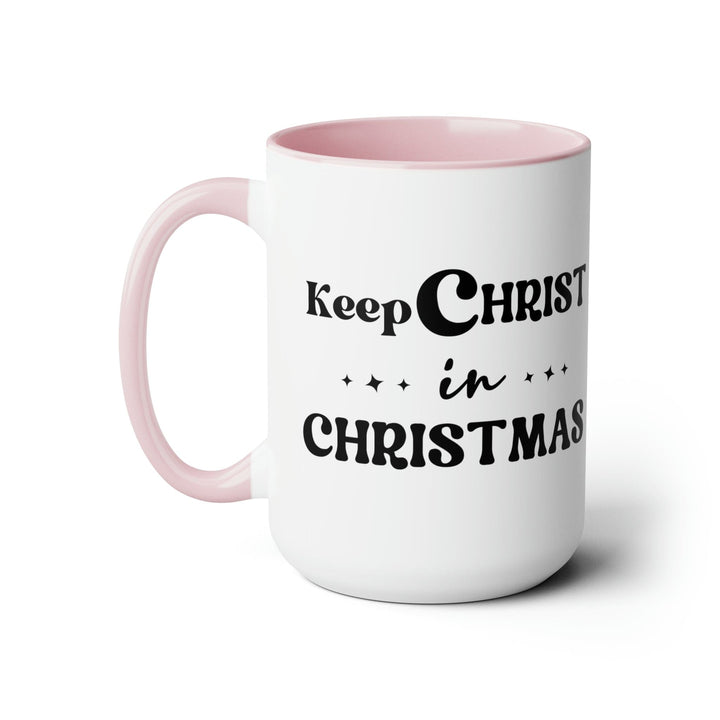 Accent Ceramic Coffee Mug 15oz - Keep Christ in Christmas Christian Holiday