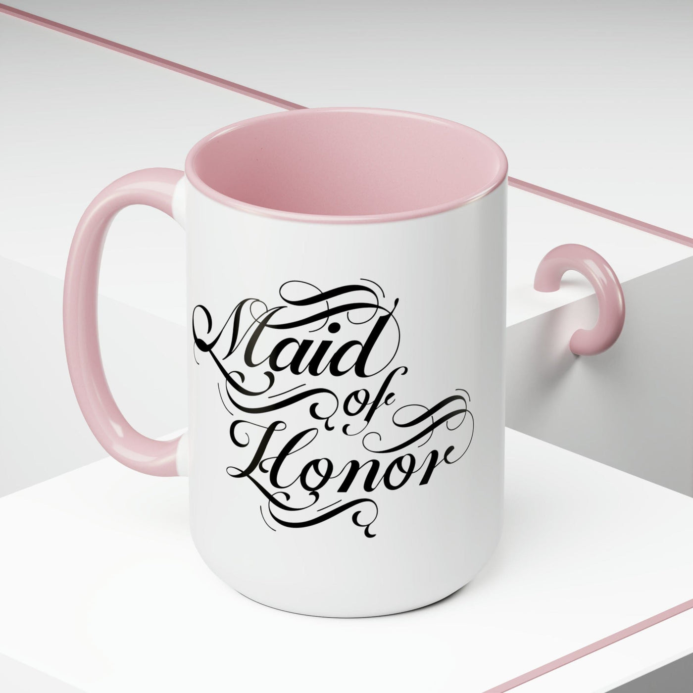 Accent Ceramic Coffee Mug 15oz - Maid Of Honor Wedding Bridal Party - Decorative