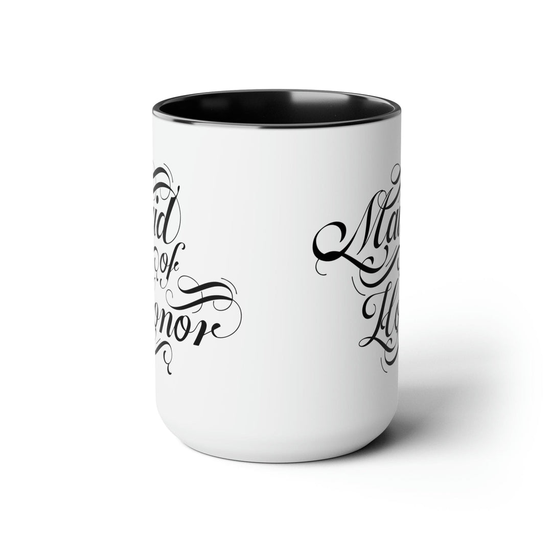 Accent Ceramic Coffee Mug 15oz - Maid of Honor Wedding Bridal Party