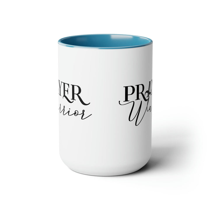 Accent Ceramic Coffee Mug 15oz - Prayer Warrior Black Illustration - Decorative