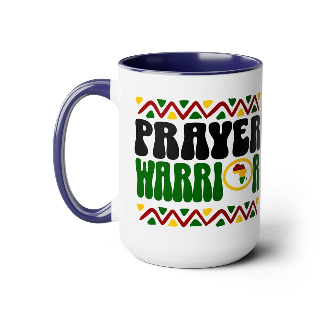 Accent Ceramic Coffee Mug 15oz - Prayer Warrior - Christian Inspiration Africa