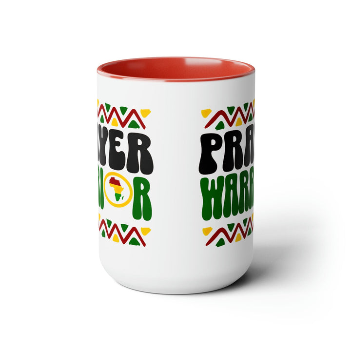 Accent Ceramic Coffee Mug 15oz - Prayer Warrior - Christian Inspiration Africa