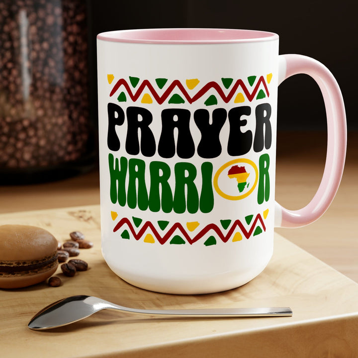 Accent Ceramic Coffee Mug 15oz - Prayer Warrior - Christian Inspiration Africa