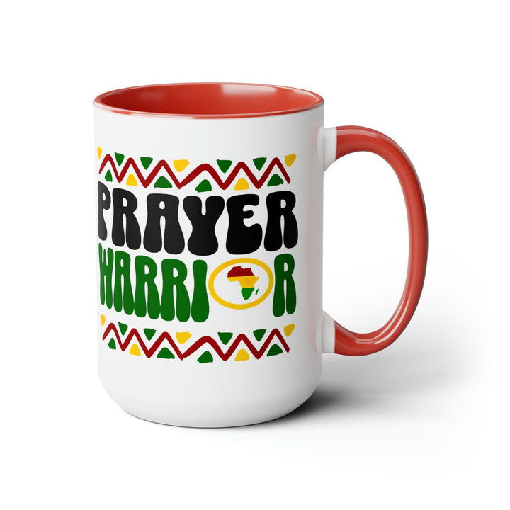 Accent Ceramic Coffee Mug 15oz - Prayer Warrior - Christian Inspiration Africa