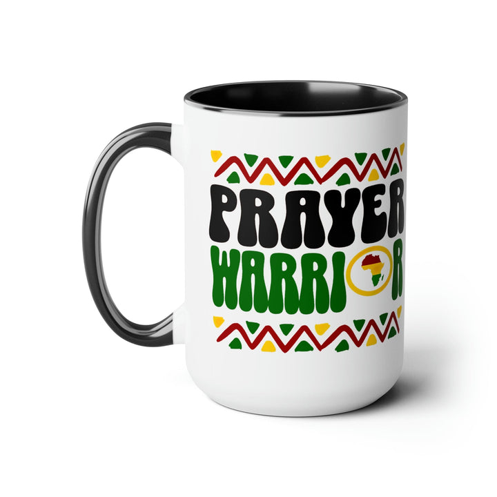 Accent Ceramic Coffee Mug 15oz - Prayer Warrior - Christian Inspiration Africa