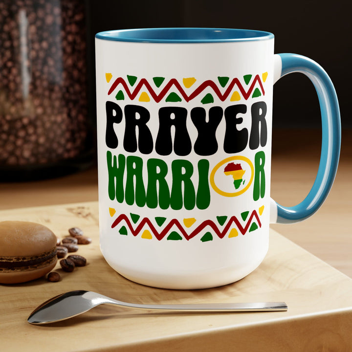 Accent Ceramic Coffee Mug 15oz - Prayer Warrior - Christian Inspiration Africa