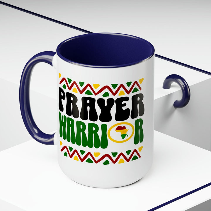 Accent Ceramic Coffee Mug 15oz - Prayer Warrior - Christian Inspiration Africa