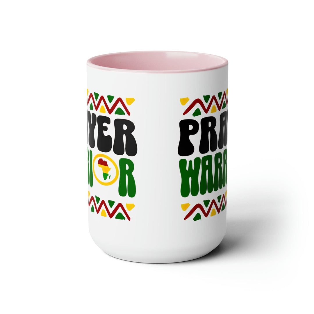 Accent Ceramic Coffee Mug 15oz - Prayer Warrior - Christian Inspiration Africa