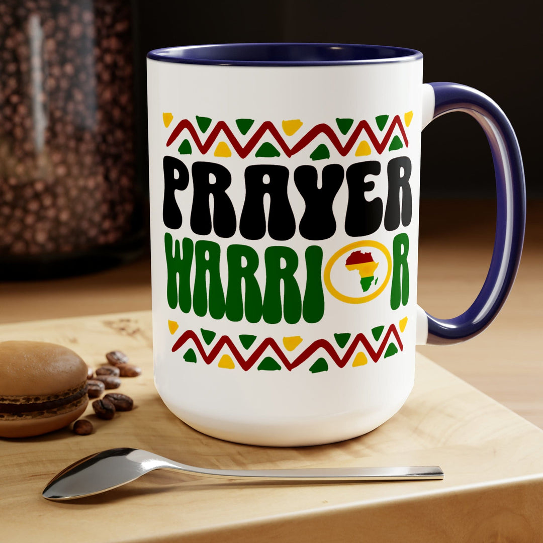 Accent Ceramic Coffee Mug 15oz - Prayer Warrior - Christian Inspiration Africa