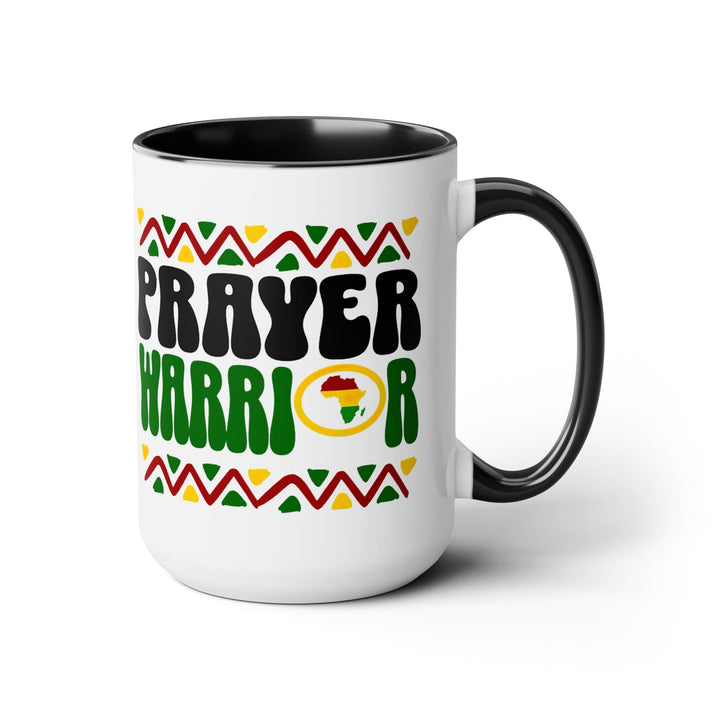 Accent Ceramic Coffee Mug 15oz - Prayer Warrior - Christian Inspiration Africa