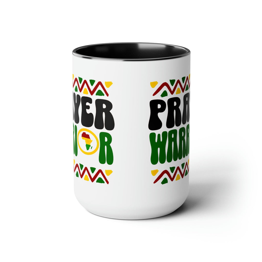 Accent Ceramic Coffee Mug 15oz - Prayer Warrior - Christian Inspiration Africa