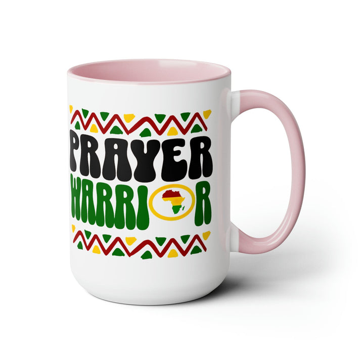 Accent Ceramic Coffee Mug 15oz - Prayer Warrior - Christian Inspiration Africa