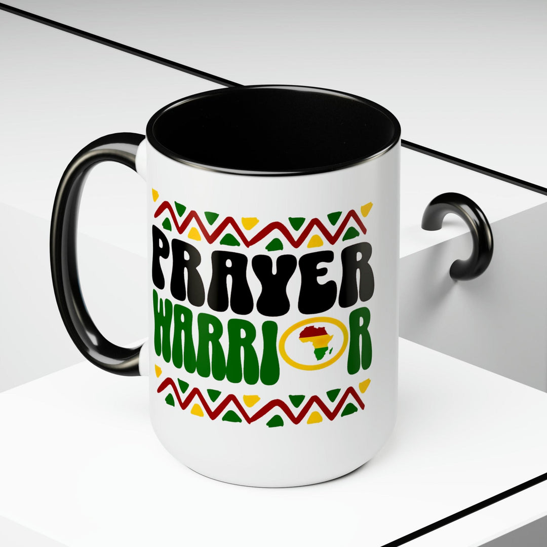 Accent Ceramic Coffee Mug 15oz - Prayer Warrior - Christian Inspiration Africa