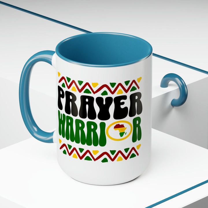 Accent Ceramic Coffee Mug 15oz - Prayer Warrior - Christian Inspiration Africa