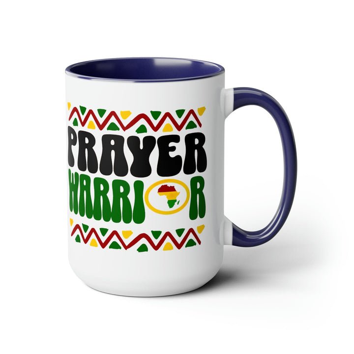 Accent Ceramic Coffee Mug 15oz - Prayer Warrior - Christian Inspiration Africa