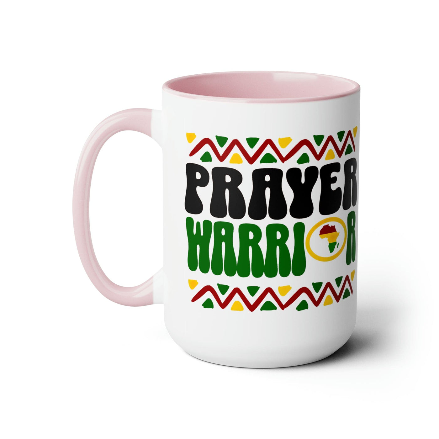 Accent Ceramic Coffee Mug 15oz - Prayer Warrior - Christian Inspiration Africa
