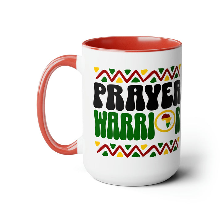 Accent Ceramic Coffee Mug 15oz - Prayer Warrior - Christian Inspiration Africa