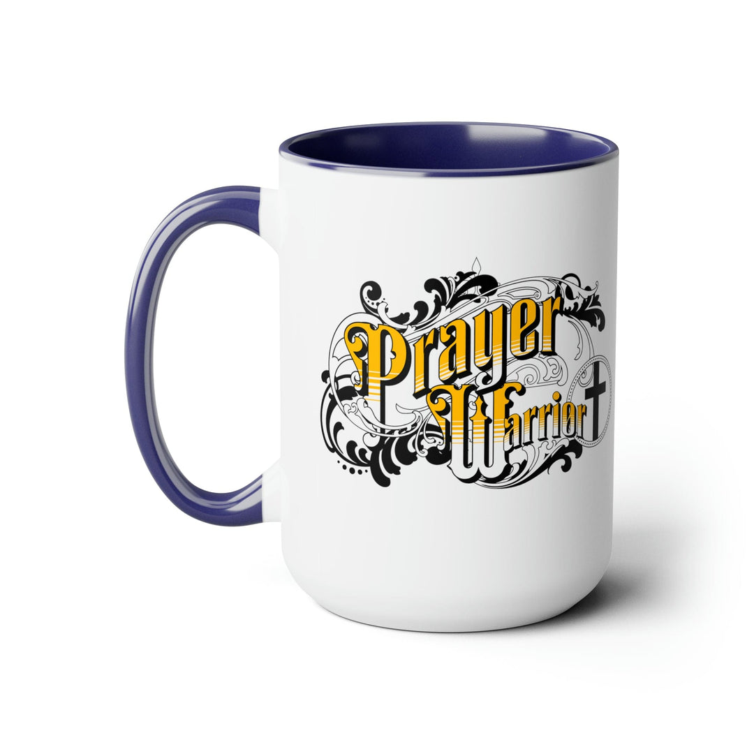 Accent Ceramic Coffee Mug 15oz - Prayer Warrior Christian Inspiration S6