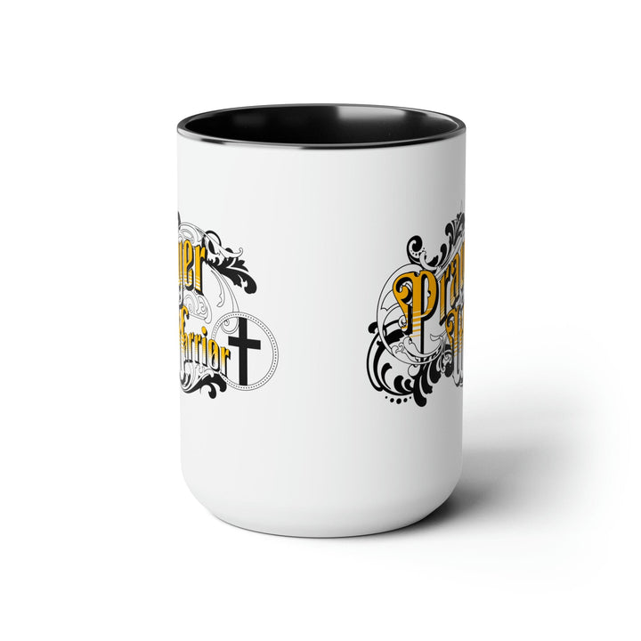 Accent Ceramic Coffee Mug 15oz - Prayer Warrior Christian Inspiration S6