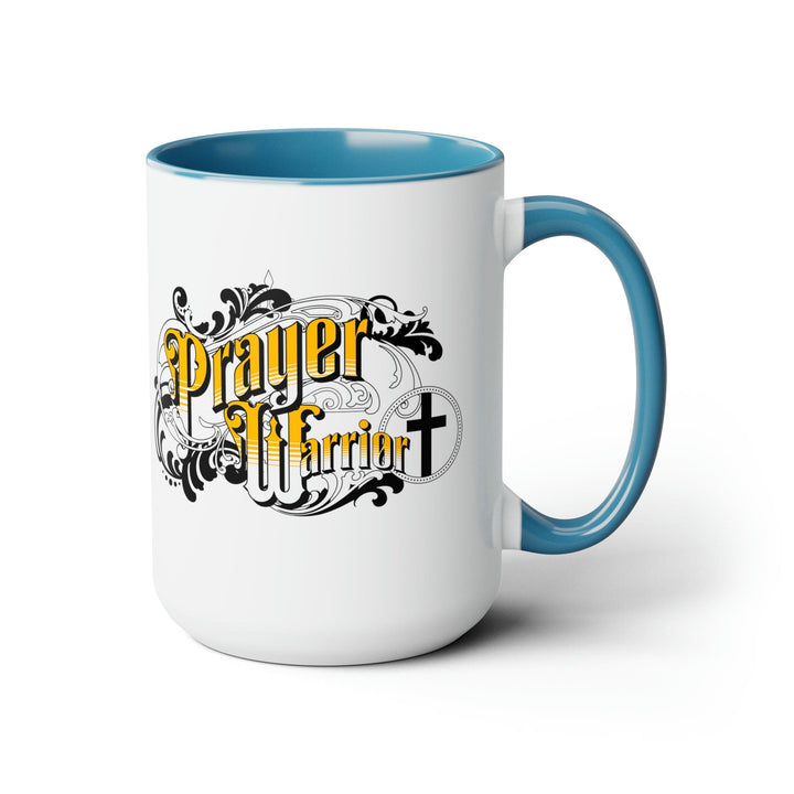 Accent Ceramic Coffee Mug 15oz - Prayer Warrior Christian Inspiration S6