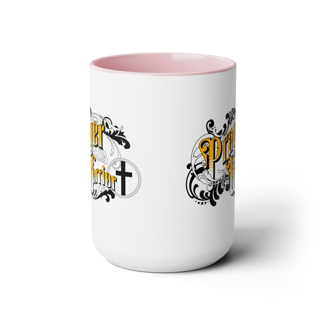 Accent Ceramic Coffee Mug 15oz - Prayer Warrior Christian Inspiration S6