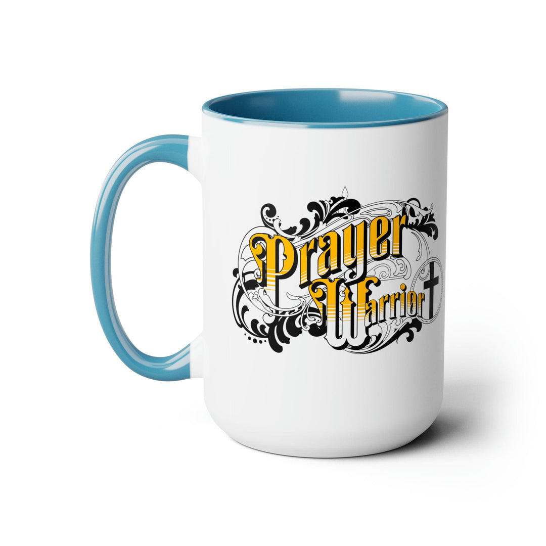 Accent Ceramic Coffee Mug 15oz - Prayer Warrior Christian Inspiration S6