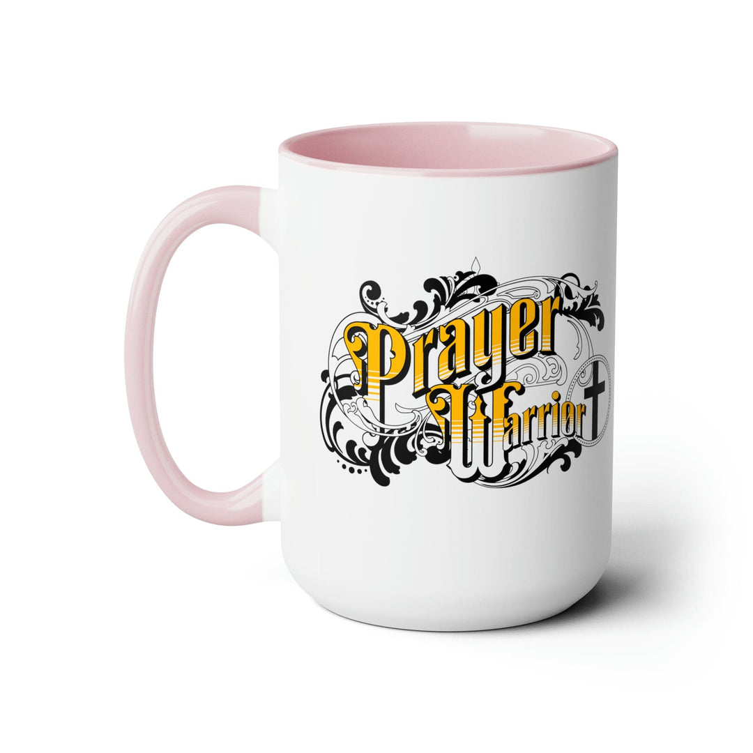 Accent Ceramic Coffee Mug 15oz - Prayer Warrior Christian Inspiration S6