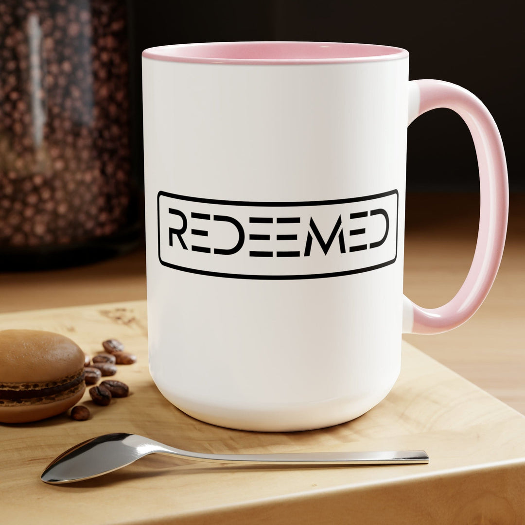 Accent Ceramic Coffee Mug 15oz - Redeemed Black Illustration - Decorative