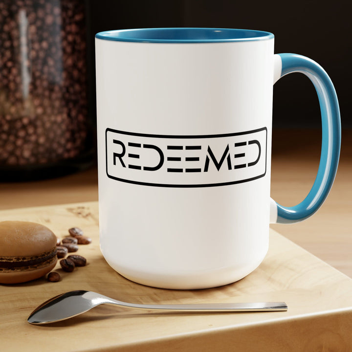 Accent Ceramic Coffee Mug 15oz - Redeemed Black Illustration - Decorative