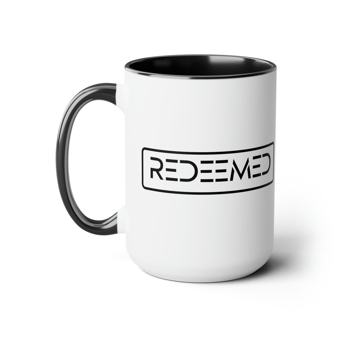 Accent Ceramic Coffee Mug 15oz - Redeemed Black Illustration - Decorative