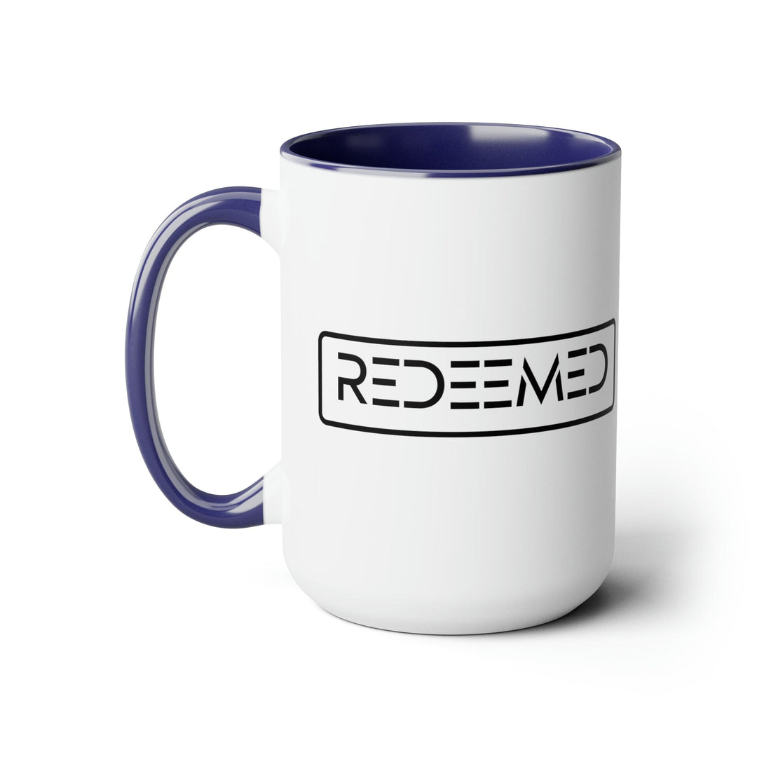 Accent Ceramic Coffee Mug 15oz - Redeemed Black Illustration - Decorative