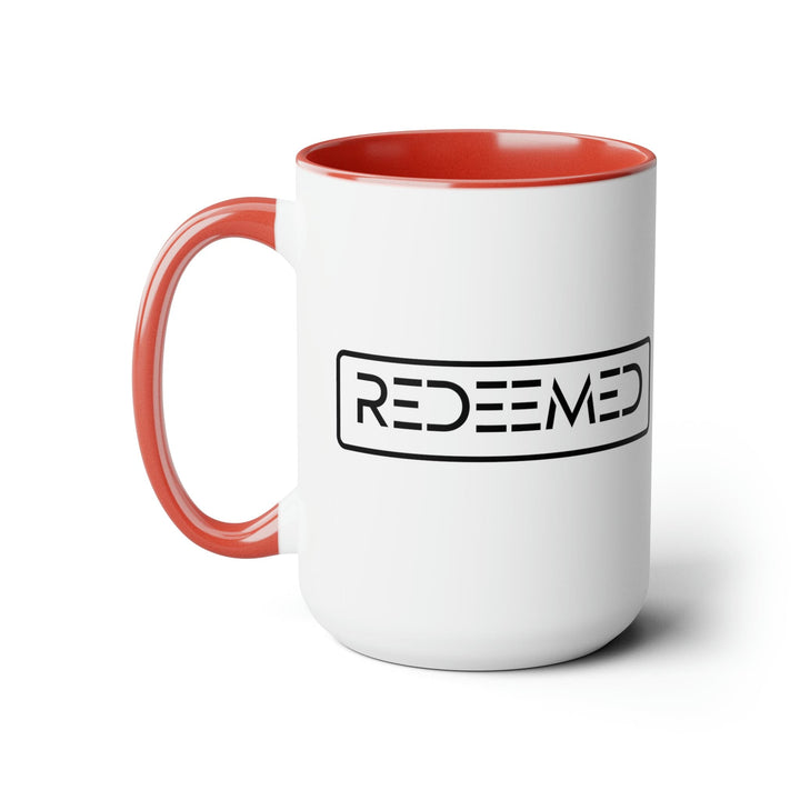 Accent Ceramic Coffee Mug 15oz - Redeemed Black Illustration - Decorative