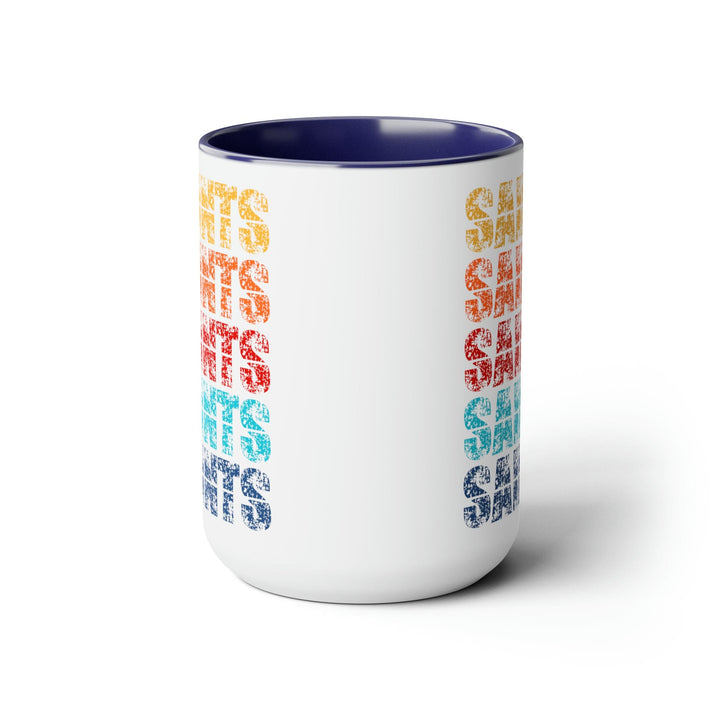 Accent Ceramic Coffee Mug 15oz - Saints Colorful Art Illustration - Decorative