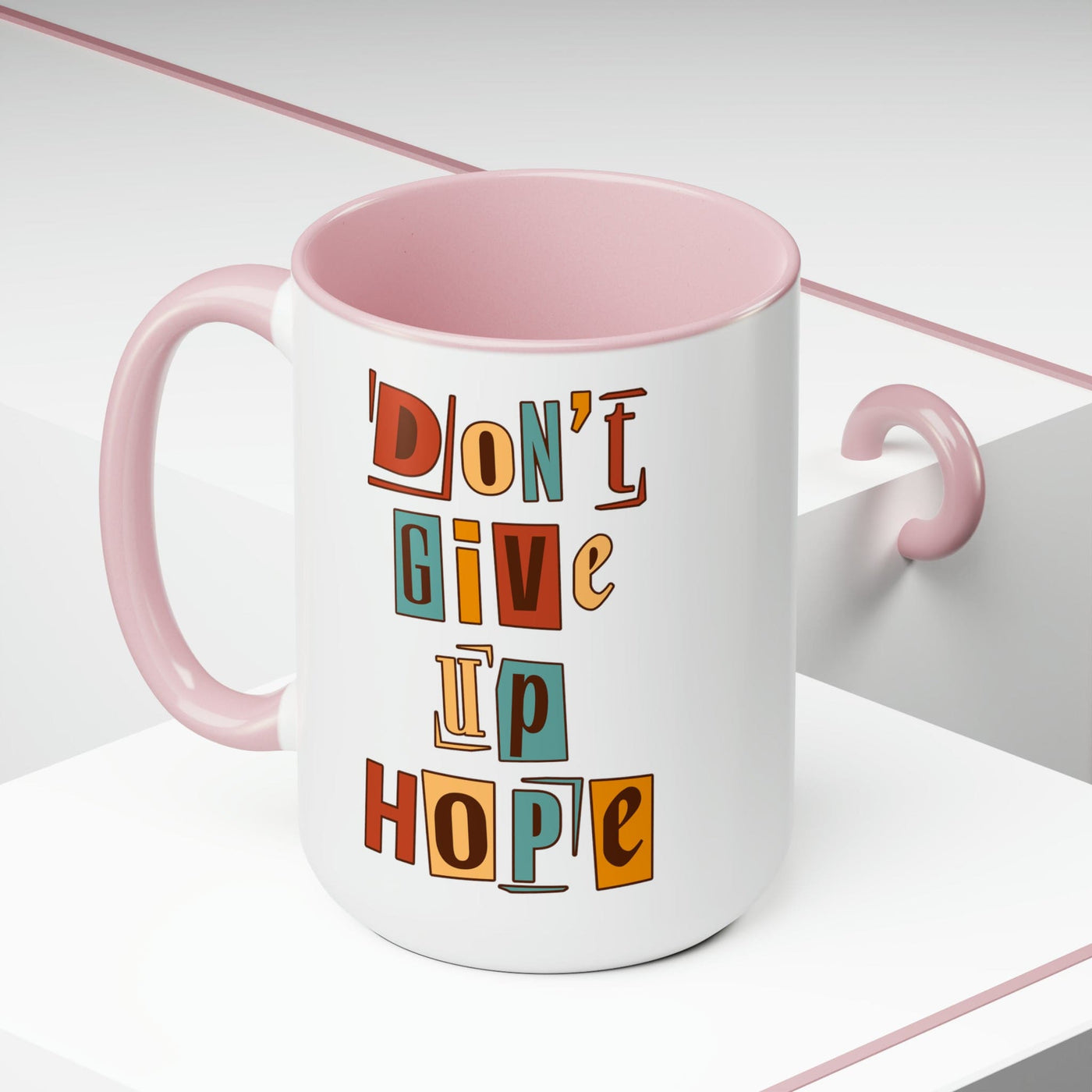 Accent Ceramic Coffee Mug 15oz - Say It Soul - Don’t Give Up Hope Inspiration -