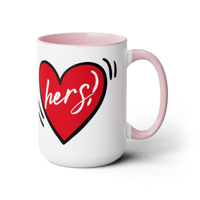 Accent Ceramic Coffee Mug 15oz - Say It Soul Her Heart Couples - Decorative |