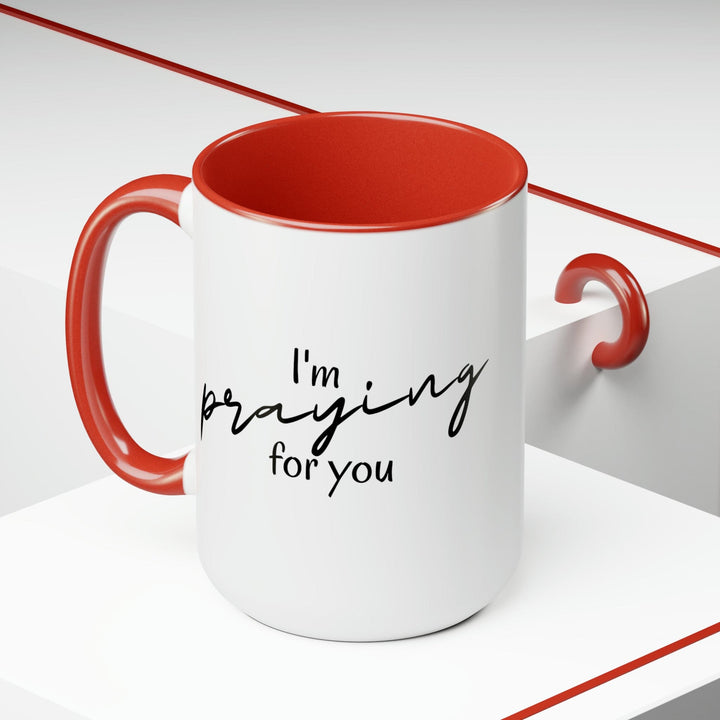 Accent Ceramic Coffee Mug 15oz - Say it Soul I’m Praying for you T-shirt