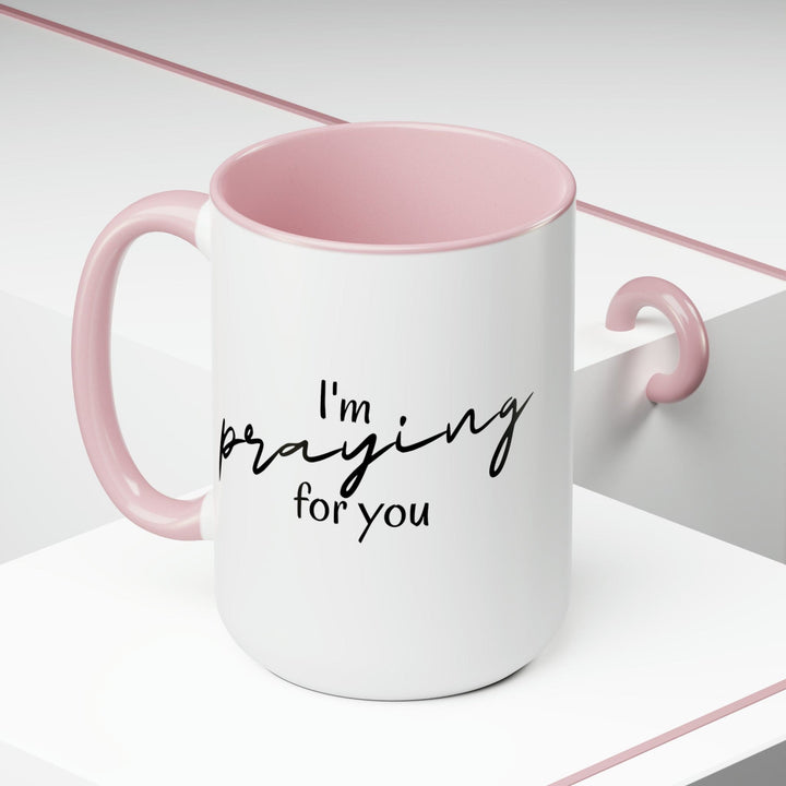 Accent Ceramic Coffee Mug 15oz - Say it Soul I’m Praying for you T-shirt