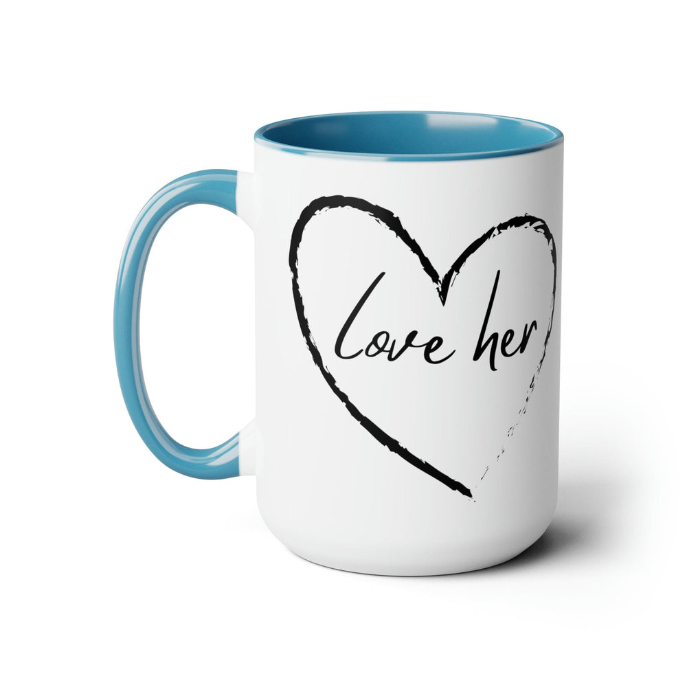 Accent Ceramic Coffee Mug 15oz - Say it Soul Love Her - Decorative | Ceramic