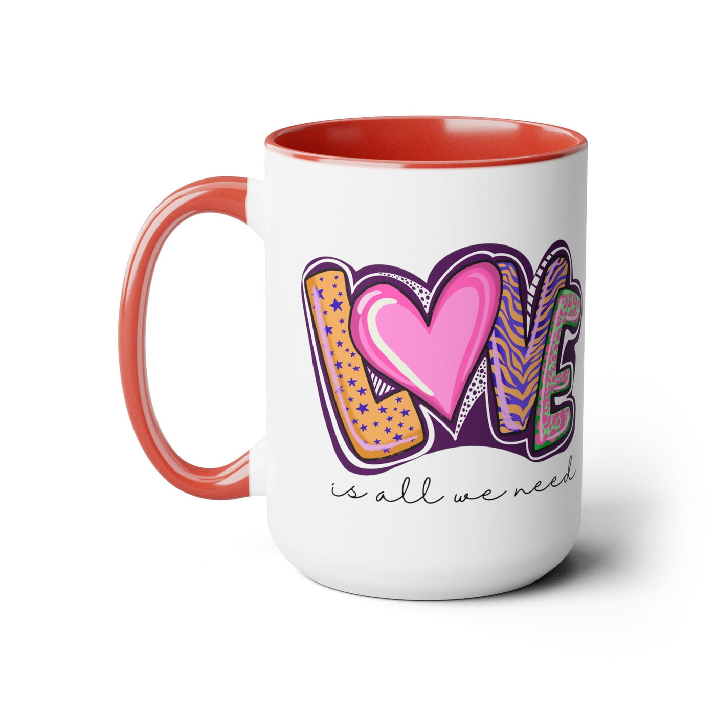 Accent Ceramic Coffee Mug 15oz - Say It Soul - Love Is All We Need - Mug