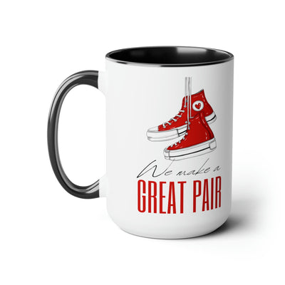 Accent Ceramic Coffee Mug 15oz - Say It Soul We Make a Great Pair Red - Mug